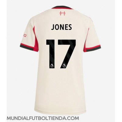 Camiseta Liverpool Curtis Jones #17 Segunda Equipación Replica 2025-26 para mujer mangas cortas Camiseta Liverpool Curtis Jones #17 Segunda Equipación Replica 2025-26 para mujer mangas cortas